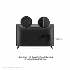 LG 50UP751C 50" 4K Ultra HD LED Smart TV with Ultra Surround Sound - 4