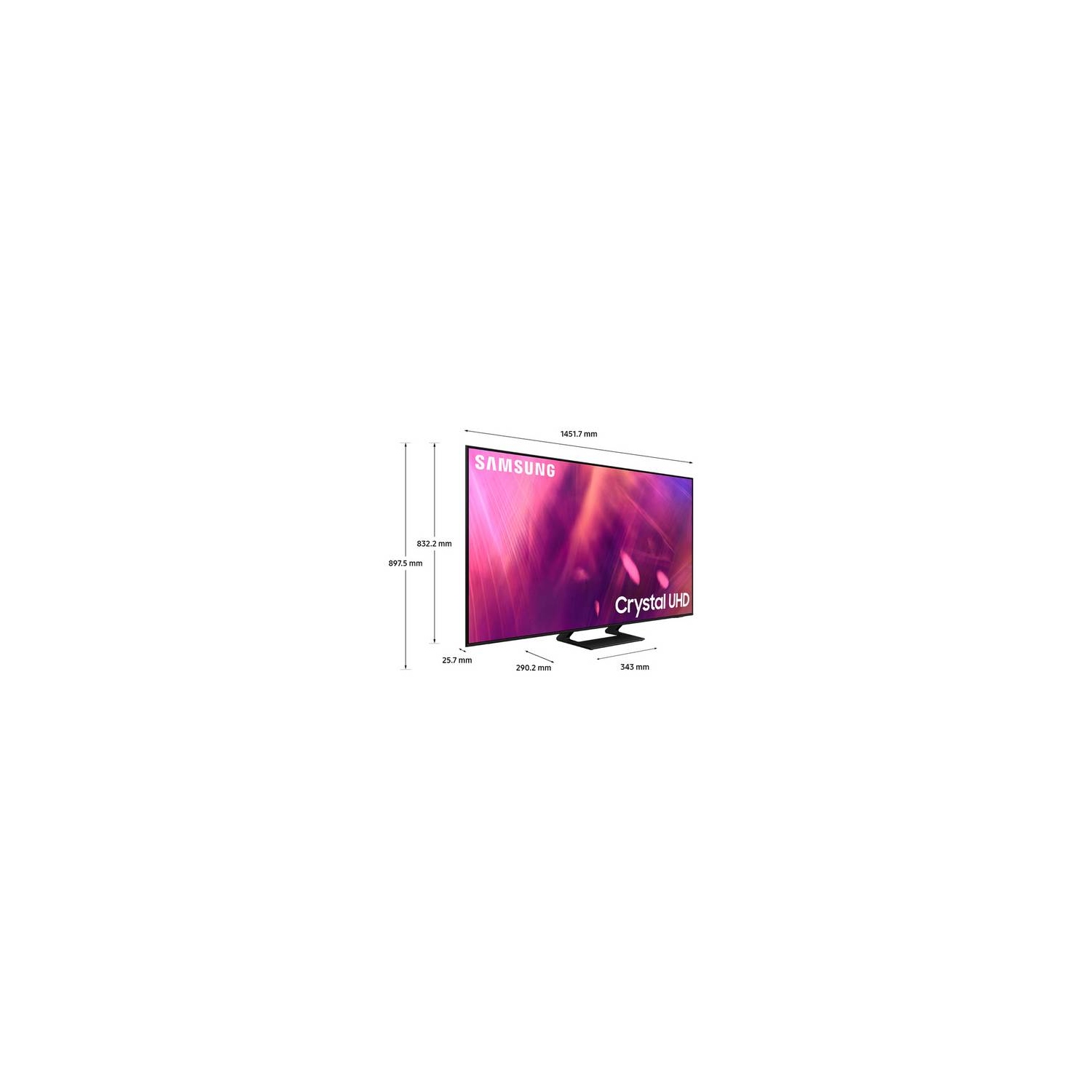 Samsung 65" UE65AU9000 Smart 4K Crystal UHD HDR TV - 1