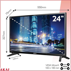 AKAI 24" 12V HD LED Television - 3
