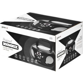 Retro Boombox CD Player with Radio - 2