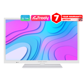 Mitchell and Brown JB-24W1811 24" HD Ready Smart TV In White Powered by TiVo