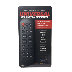 Mitchell and Brown Big Button TV Remote