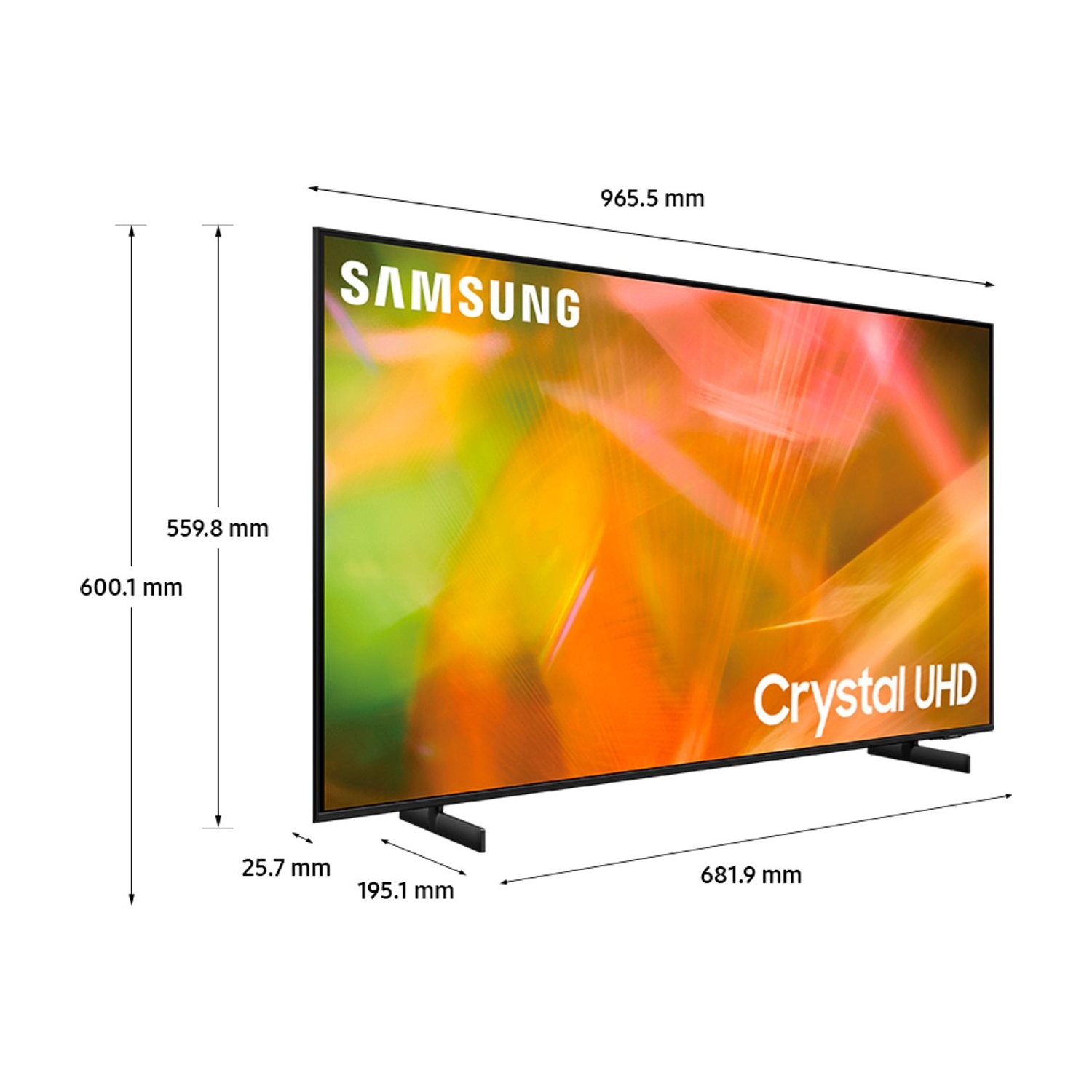 Samsung UE43AU8000 43" HDR 4K Ultra HD Smart TV - 3
