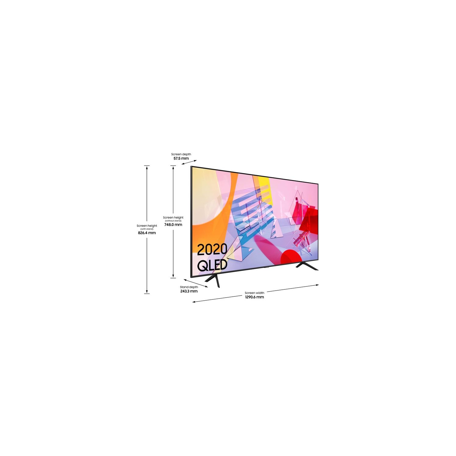 Samsung QE58Q60T 58" Smart 4K Ultra HD HDR QLED TV with Bixby, Alexa & Google Assistant - 2